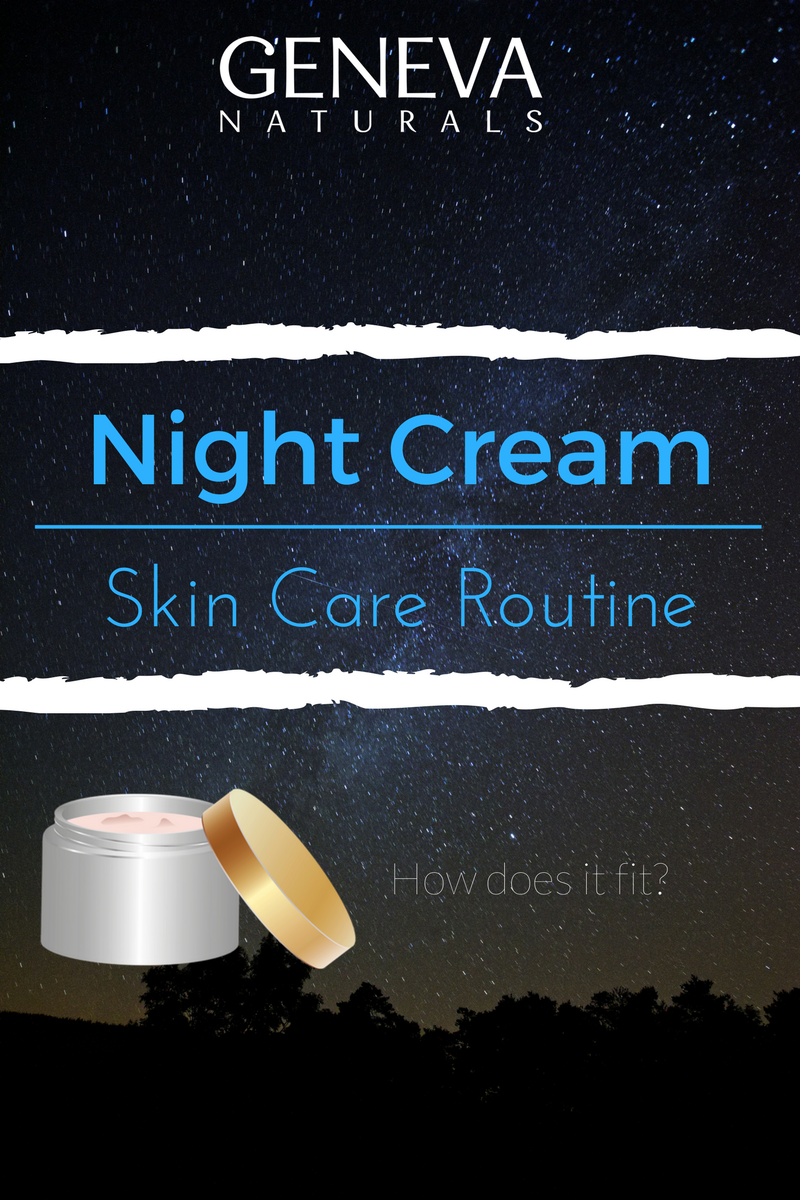 night cream skin care routine