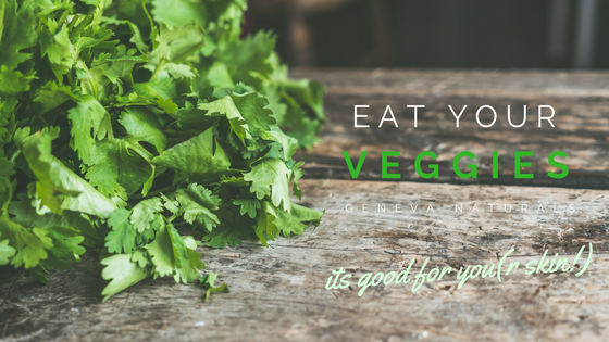 eat your veggies its good for your skin
