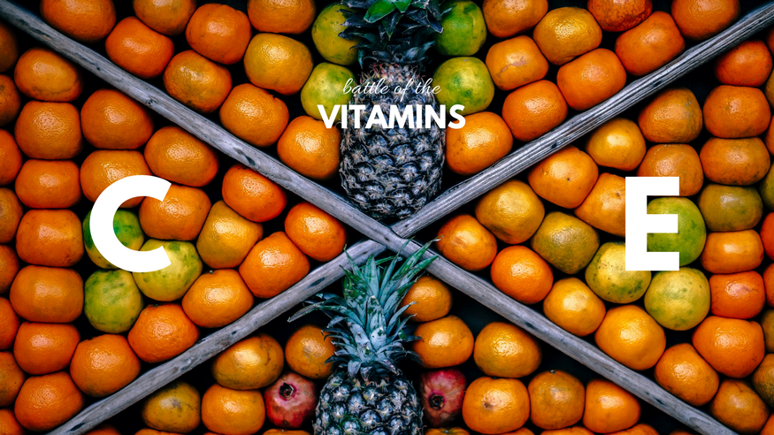 ingredient battle vitamin c and e
